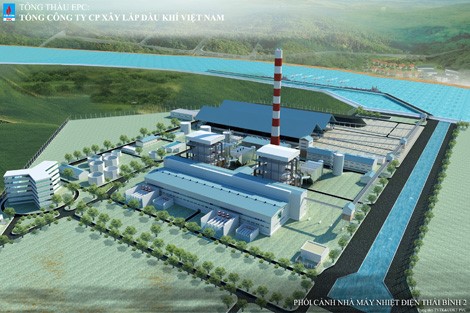 Ảnh phối cảnh Nhà máy nhiệt điện Thái Bình 2